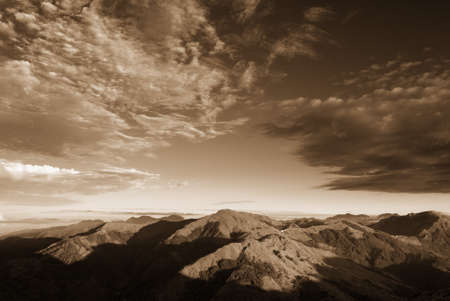 Beautiful high mountain and clouds.This photo was taking in Taiwan National Park.の写真素材