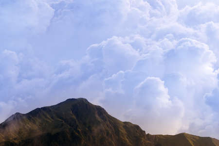 Clouds over the mountains,take this beautiful picture in Taiwan National Park.の写真素材