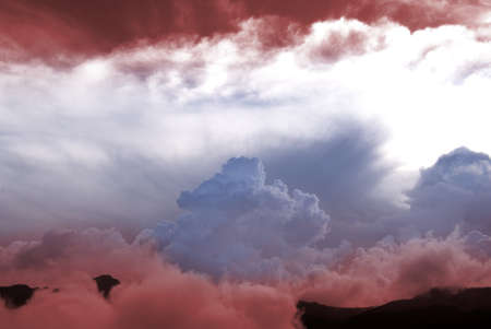 Clouds over the mountains,take this beautiful picture in Taiwan National Park.の写真素材