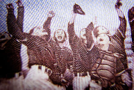 Money portrait of sport.の写真素材