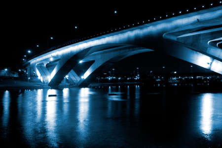 It is a beautiful and colorful bridge.の写真素材