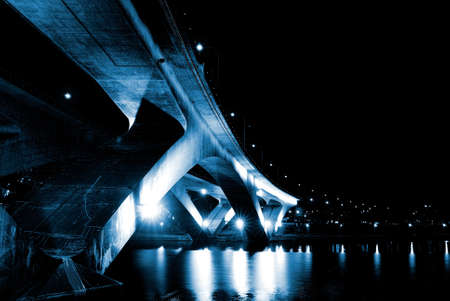 It is a beautiful and colorful bridge.の写真素材