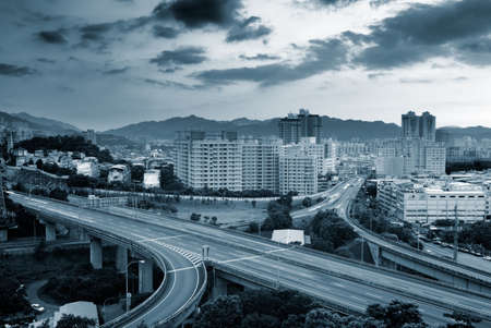 It is a beautiful cityscape in Taipei of Taiwan.の写真素材