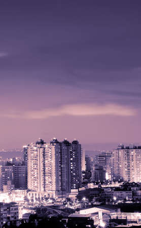 It is a beautiful night scenes of city.の写真素材