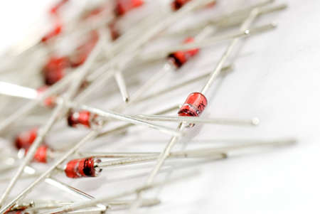 Here are electronics of diode in DIP style.の写真素材