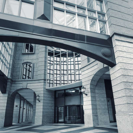 Cityscape of abstract modern building exterior architecture.の写真素材