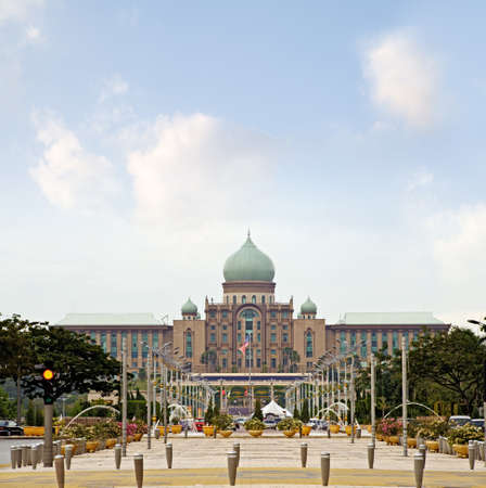 Primeminister's office building and the plaza in Putrajaya, Malaysia. Asiaの写真素材