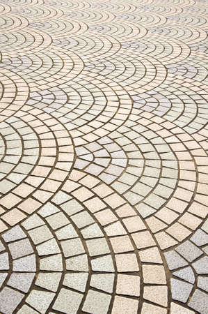 Abstract background of pattern on ground in circle.