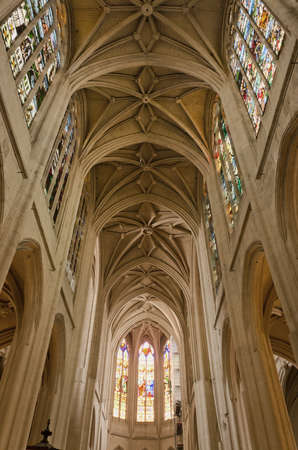 Church interior in Paris, France.のeditorial素材