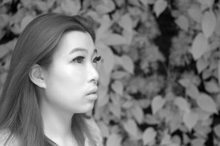 Asian glamour lady, Infrared Photography.の写真素材