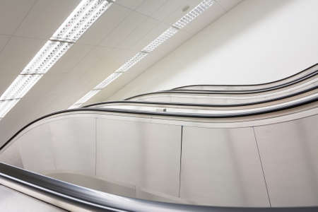 City escalator in station with nobody.の写真素材