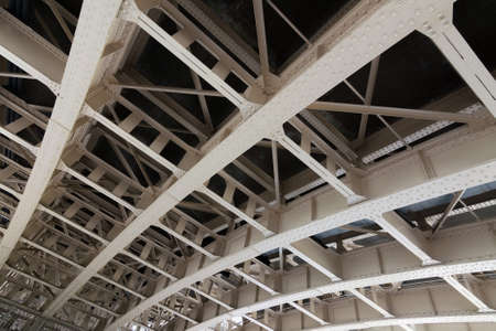 Metallic architecture of ceiling in outside.の写真素材