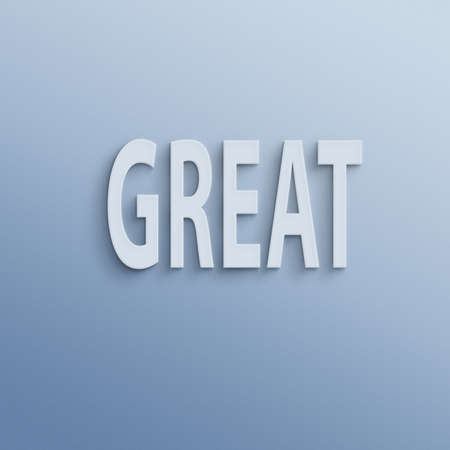text on the wall or paper, greatの写真素材