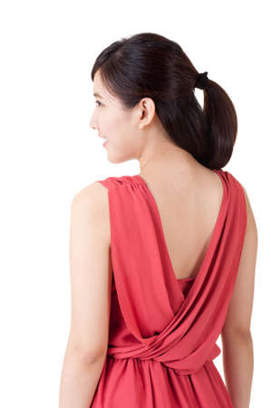 Asian beauty, closeup portrait in studio.の写真素材