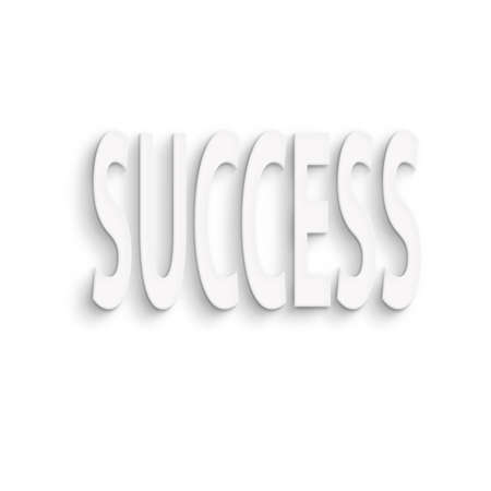 text on the wall or paper, successの写真素材