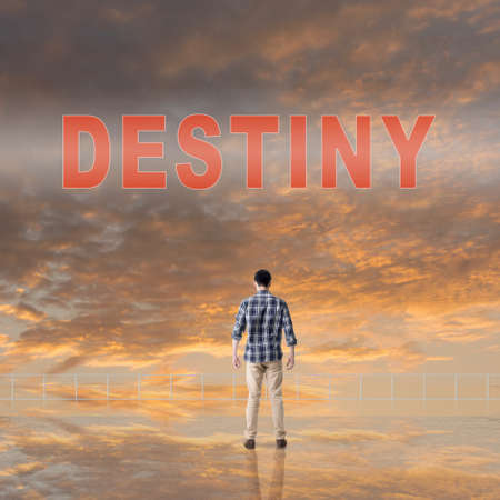 Destiny sign on the sky.の写真素材