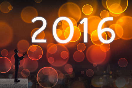 2016, new year concept in sign and text.の写真素材