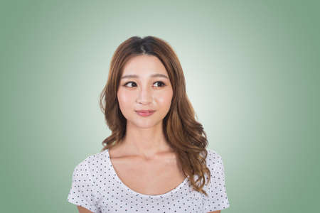 Young Asian woman, portrait at studio.の写真素材