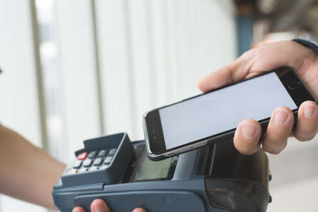 Customer pay the bill by cellphone