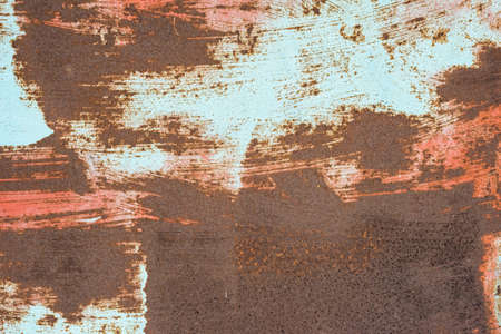 Background of rusty metal dirty wall in grunge style