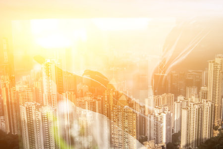 Closeup portrait of Asian woman using smartphone, concept of technology or communication.の写真素材