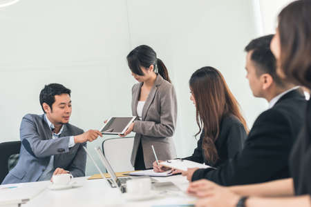 asian business people meeting in the officeの写真素材