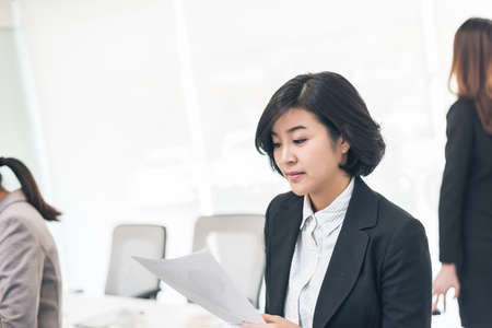 Young asian business executive woman at a meetingの写真素材