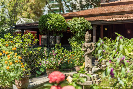 garden of Mr. Kukrit's House at Bangkok, Thailandのeditorial素材