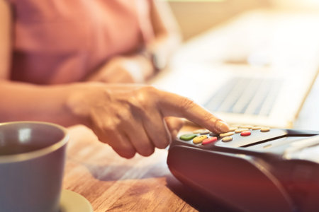 woman using a credit card, concept of payment or shopping