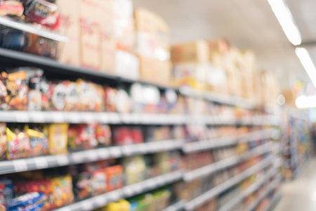 abstract background of shopping mall with nobodyの写真素材