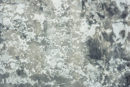 Mildewed wall background, grunge texture of dirty cement wall