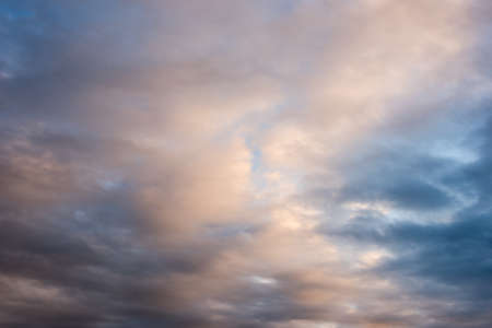 white clouds on blue sky, nature background on heavenの写真素材
