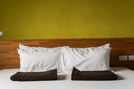 clean and modern bedroom interior design with nobody