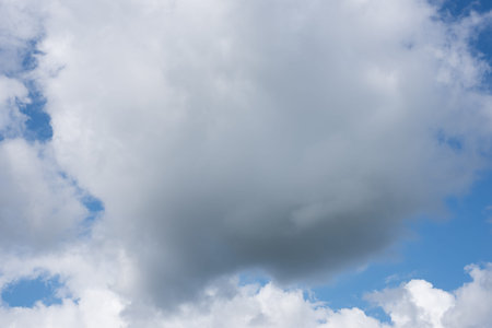 nature background of white clouds on blue sky