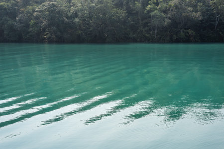 landscape of green water at Sun Moon Lake, Nantou, Taiwan