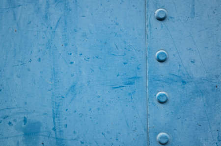 background of rusty metal dirty wall in blue colorの写真素材