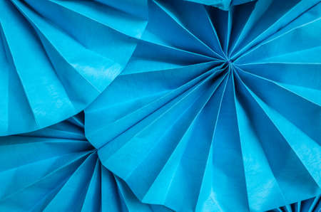 colorful circle craft homemade paper on wallの写真素材