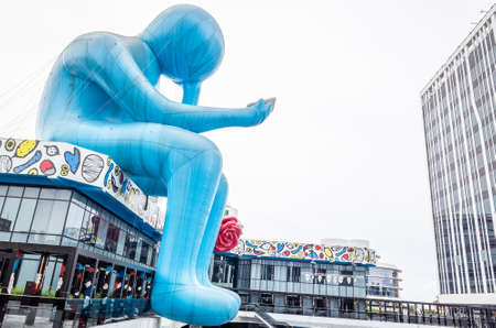 Taichung, Taiwan - June 22th, 2019: artwork at Dali Art Center Plaza, Dali township, Taichung, Taiwanのeditorial素材