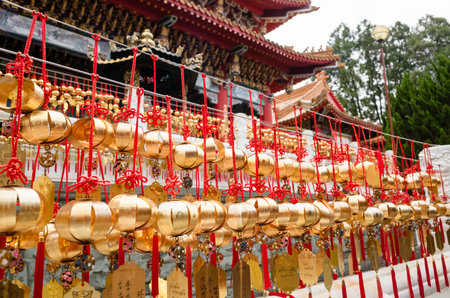 Nantou, Taiwan - May 30th, 2019: wall of wish in Wenwu Temple near Sun Moon Lake at Yuchi, Nantou,...