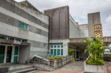 Changhua, Taiwan - July 13th, 2019: modern style architecture of National Changhua Living Art Center at Changhua city, Taiwan, Asiaのeditorial素材