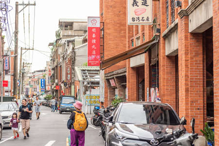 Taipei, Taiwan - August 16th, 2019: old traditional retro place of Dihua Street, Taipei, Taiwan, Asiaのeditorial素材