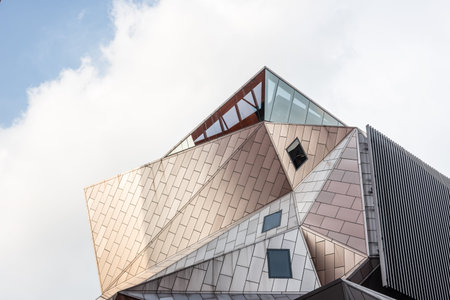 Taipei, Taiwan - August 17th, 2019: contemporary Museum of National Taiwan Normal University in...