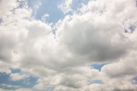 clouds on blue sky, nature cloudy background with copyspace