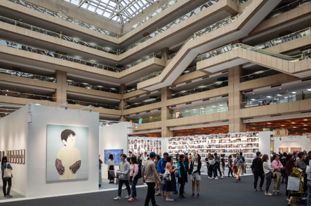 Taipei, Taiwan - October 20th, 2019: Art Taipei Expo is the landmark of Asian Art at Taipei, Taiwan