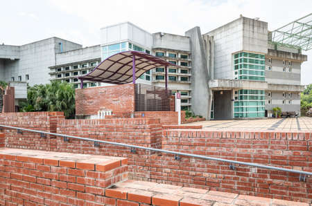 Changhua, Taiwan - July 13th, 2019: modern style architecture of National Changhua Living Art Center at Changhua city, Taiwan, Asiaのeditorial素材
