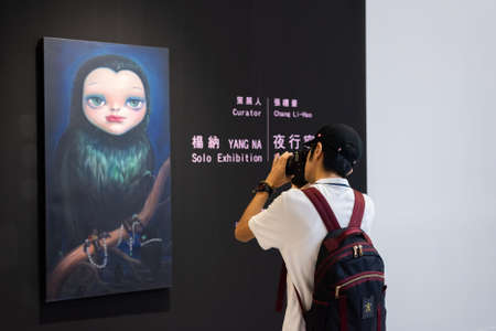 Taipei, Taiwan - October 20th, 2019: Art Taipei Expo is the landmark of Asian Art at Taipei, Taiwanのeditorial素材