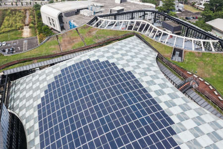 Caotun, Taiwan - October 31th, 2019: aerial view of Central Taiwan Innovation Campus, Nantou, Taiwanのeditorial素材