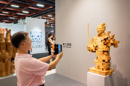 Taipei, Taiwan - October 20th, 2019: Art Taipei Expo is the landmark of Asian Art at Taipei, Taiwan