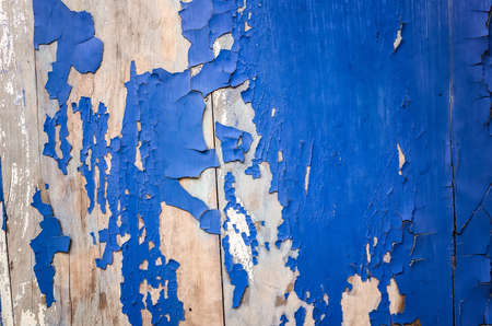 vintage texture background of old weathered wood planks painted with colorの写真素材
