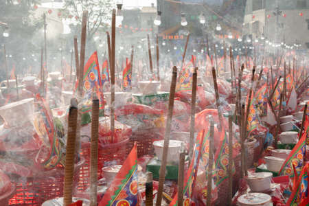 Nantou, Taiwan - December 21th, 2019: Shuili taoism carnival and sacrifice, be hold at every 12 years at Shuili Township, Nantou County, Taiwanのeditorial素材